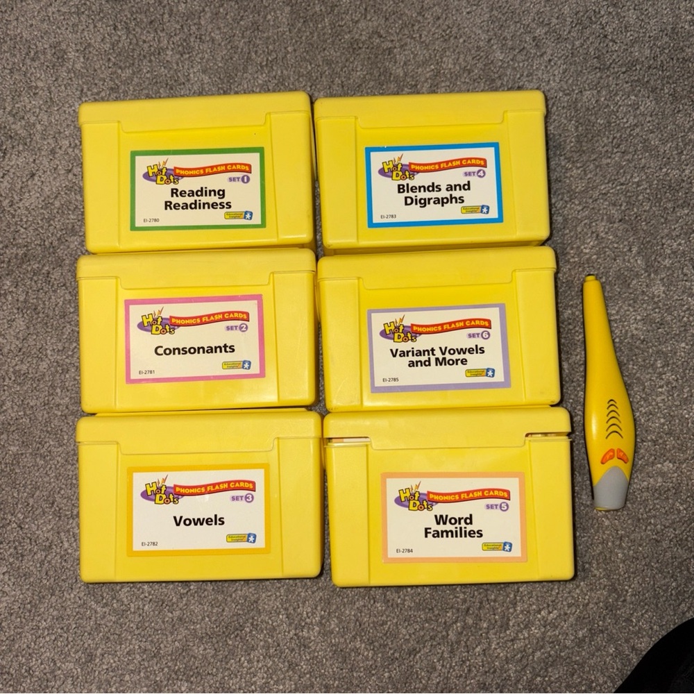 Hot Dots Phonics Flash Cards